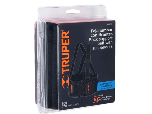 FAJA LUMBAR, TALLA XG, TRUPER 10954 - Image 2
