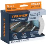 ROLLO DE 5M DE CINTA ANTIDERRAPANTE BLANCA 50MM CON ABRASIVO   12533