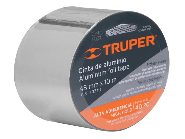 CINTA DE ALUMINIO DE 48 MM X 10 M, TRUPER  12611