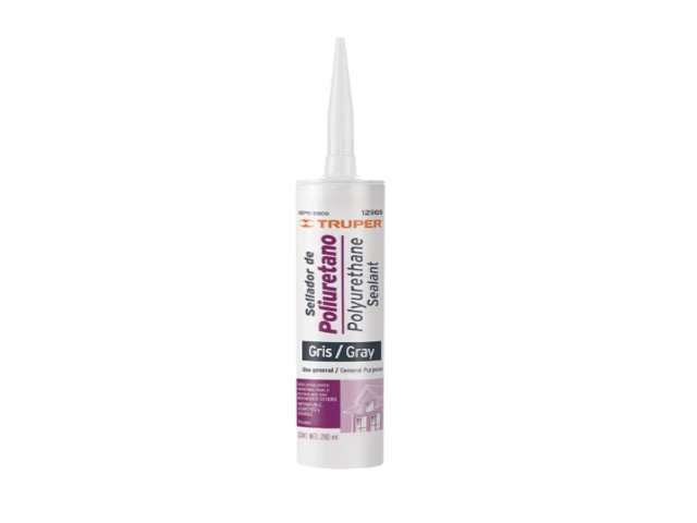 SELLADOR DE POLIURETANO DE 280 ML, GRIS, TRUPER      12905
