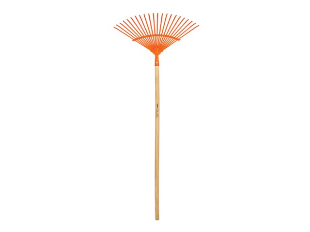 ESCOBA METÁLICA PARAJARDÍN, CURVA, 22 DIENTES,MANGO 48″  14322