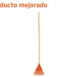 ESCOBA PLÁSTICA PARA JARDÍN, RÍGIDA, 15 DIENTES, MANGO 48"   14345