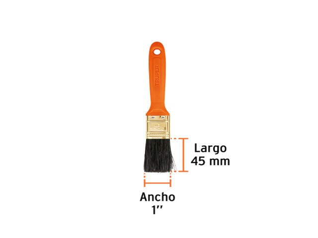 BROCHA PROFESIONAL DE 1" CON MANGO DE PLÁSTICO, TRUPER 14481 - Image 2