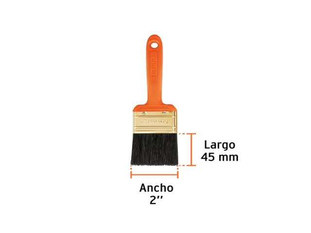 BROCHA PROFESIONAL DE 2" CON MANGO DE PLÁSTICO, TRUPER 14483 - Image 2