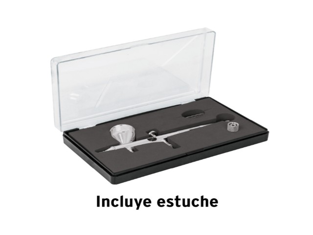 PISTOLA AEROGRÁFICA DE GRAVEDAD CON VASO FIJO, TRUPER 16020 - Image 2