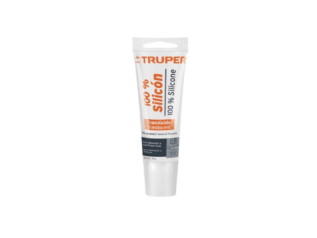 SELLADOR TRANSPARENTE 100% SILICÓN DE 85 G, TRUPER    17562