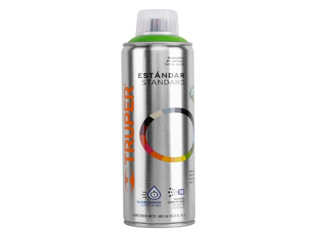 PINTURA EN AEROSOL, VERDE MANZANA, BOTE ESBELTO, 400 ML  19046
