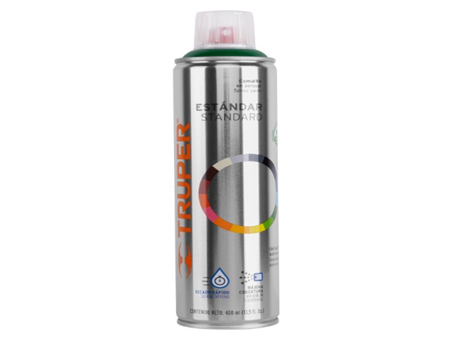 PINTURA EN AEROSOL, VERDE HOJA, BOTE ESBELTO, 400 ML   19047