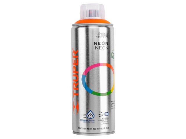 PINTURA EN AEROSOL, NARANJA NEÓN, BOTE ESBELTO, 400 ML  19072
