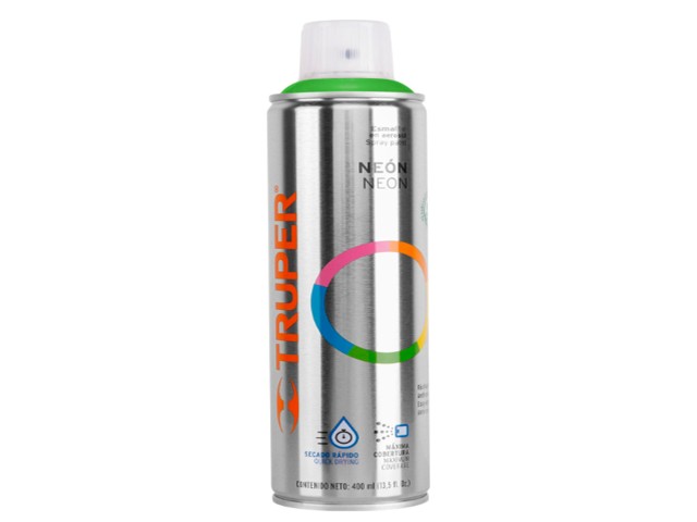 PINTURA EN AEROSOL, VERDE NEÓN, BOTE ESBELTO, 400 ML   19073