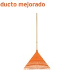 ESCOBA PLÁSTICA PARA JARDÍN, RÍGIDA, 26 DIENTES, MANGO 48"    19788