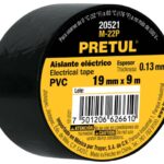 CINTA DE AISLAR DE 9 M X 19 MM, NEGRA, PRETUL  20521