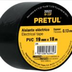 CINTA DE AISLAR DE 18 M X 19 MM, NEGRA, PRETUL    20522