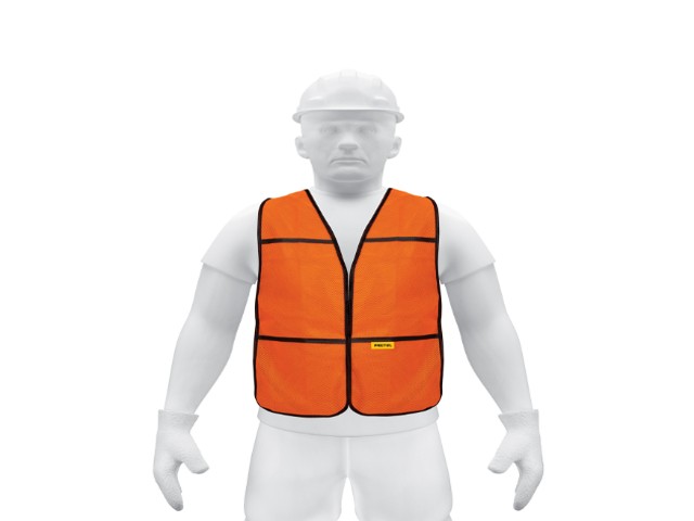 CHALECO DE SEGURIDAD, USO DE DÍA, NARANJA, PRETUL  21023