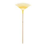 ESCOBA METÁLICA PARAJARDÍN, CURVA, 20 DIENTES,MANGO 48"   21431