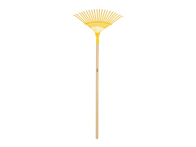 ESCOBA METÁLICA PARAJARDÍN, CURVA, 20 DIENTES,MANGO 48″   21431