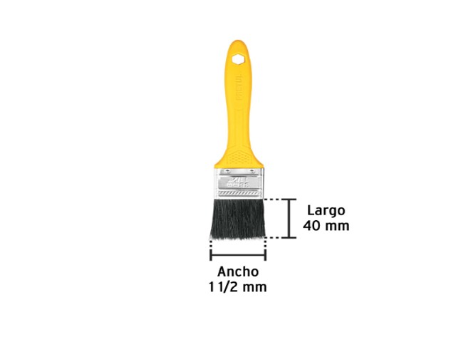 BROCHA USO GENERAL DE 1-1/2" CON MANGO DE PLÁSTICO, PRETUL 21525 - Image 2