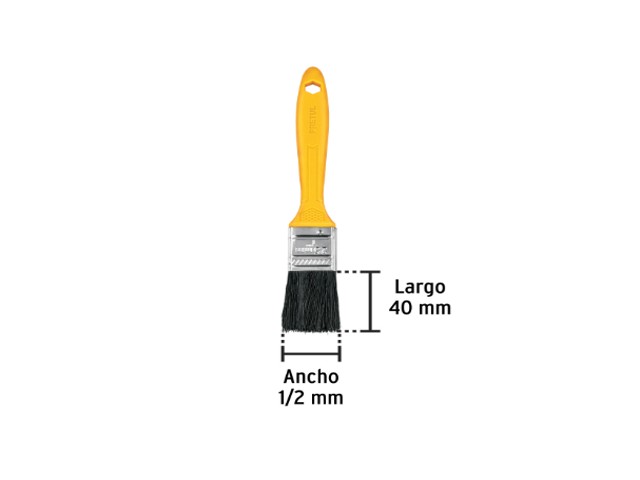 BROCHA USO GENERAL DE 1/2" CON MANGO DE PLÁSTICO, PRETUL 21532 - Image 2