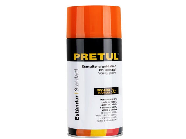 PINTURA EN AEROSOL, NARANJA, 400 ML, PRETUL  27181