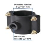 ABRAZADERA PARA TOMA DOMICILIARIA PP 2-1/2" X 1/2", FOSET   40713