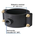 ABRAZADERA PARA TOMA DOMICILIARIA PP 4" X 1/2", FOSET   40715
