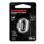 BANDOLA DE ACERO DE 1/8" CON SEGURO, FIERO   44020