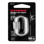 BANDOLA DE ACERO DE 3/16" CON SEGURO, FIERO  44021