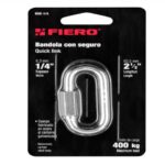 BANDOLA DE ACERO DE 1/4" CON SEGURO, FIERO  44022