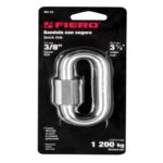 BANDOLA DE ACERO DE 3/8" CON SEGURO, FIERO    44024