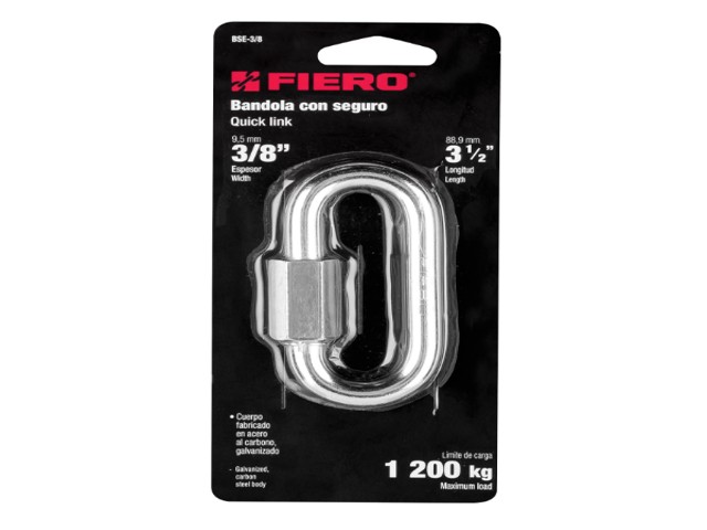 BANDOLA DE ACERO DE 3/8″ CON SEGURO, FIERO    44024