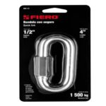 BANDOLA DE ACERO DE 1/2" CON SEGURO, FIERO  44025