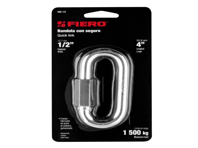 BANDOLA DE ACERO DE 1/2″ CON SEGURO, FIERO  44025