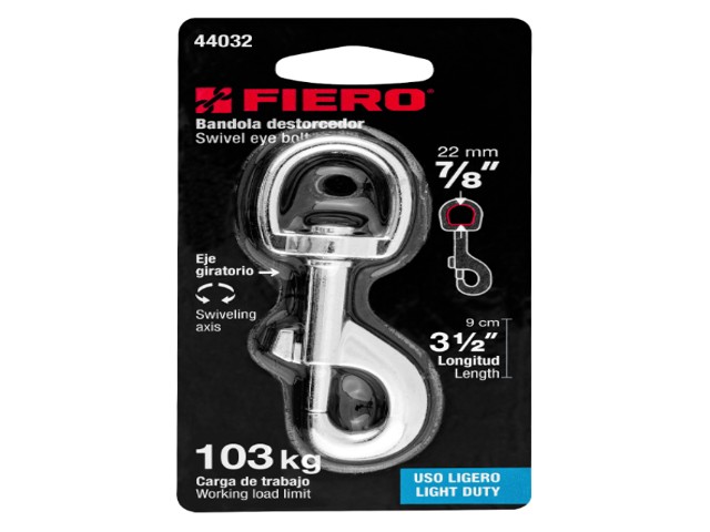BANDOLA DE ZINC DE 7/8″ GIRATORIA, FIERO  44032