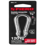 BANDOLA MOSQUETÓN DE ACERO 1/4", FIERO  44038