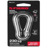 BANDOLA MOSQUETÓN DE ACERO 5/16", FIERO 44039