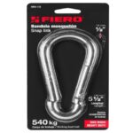 BANDOLA MOSQUETÓN DE ACERO 1/2", FIERO  44041