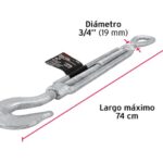 TENSOR FORJADO 3/4" GANCHO-ARGOLLA, FIERO  44069