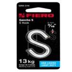 GANCHO "S" DE 3/16" DE ACERO PARA CABLE, FIERO  44091