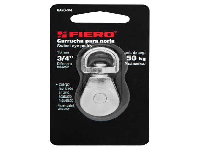 GARRUCHA METÁLICA PARA NORIA DE 3/4″, FIERO  44113