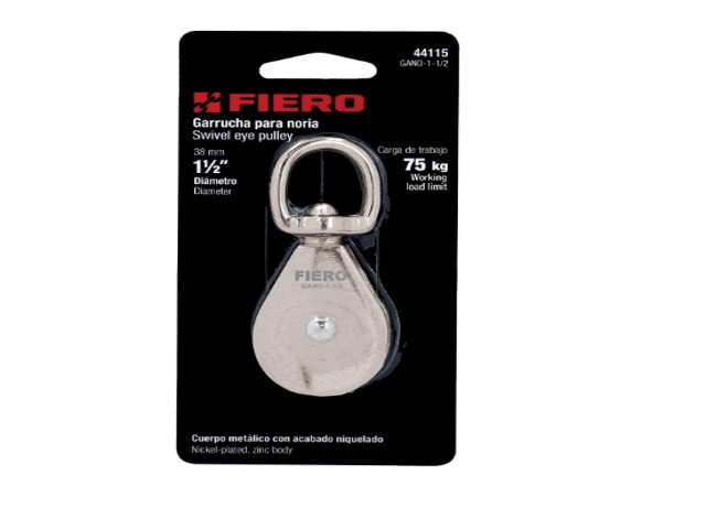 GARRUCHA METÁLICA PARA NORIA DE 1-1/2″, FIERO  44115