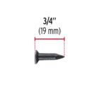 BOLSA CON 1 KG DE CLAVOS PARA CONCRETO NEGROS 3/4", FIERO  44130
