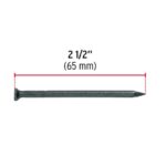 BOLSA CON 1 KG DE CLAVOS PARA CONCRETO NEGROS 2-1/2", FIERO  44134