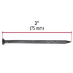 BOLSA CON 1 KG DE CLAVOS PARA CONCRETO NEGROS 3", FIERO  44135