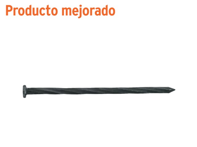 BOLSA CON 1 KG DE CLAVOS PARA CONCRETO NEGROS 3-1/2″, FIERO  44136
