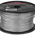 METRO DE CABLE RÍGIDO 1/8" DE ACERO 7X7 HILOS, 75 M, FIERO  44205