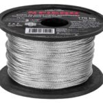 METRO DE CABLE RÍGIDO 1/16" DE ACERO 7X7 HILOS, 75 M, FIERO  44208