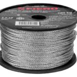 METRO DE CABLE FLEXIBLE 1/8" DE ACERO 7X19 HILOS, 75 M  44211