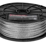 METRO DE CABLE FLEXIBLE 3/16" DE ACERO 7X19 HILOS, 75 M  44212