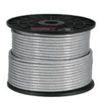METRO CABLE FLEXIBLE 3/16" ACERO 7X19 RECUBIERTO PVC, 75 M  44223