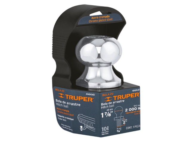 BOLA DE ARRASTRE PARA REMOLQUE, 1-7/8″, 2000 LB, TRUPER    44441